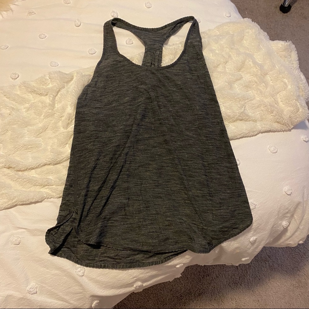 Lulu lemon gray racer back tank top